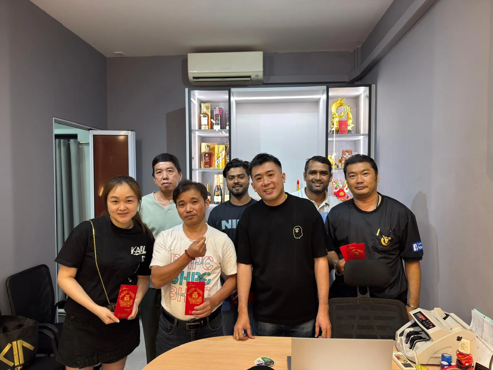 The YC Design and Build team together in the office
